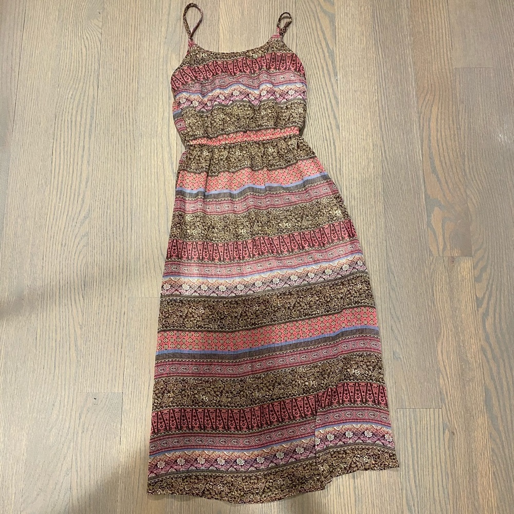 Vintage Havana boho long flowy dress
